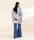 2 Piece - Embroidered Satin Suit